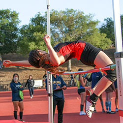 Picture of Sophia doing High Jump